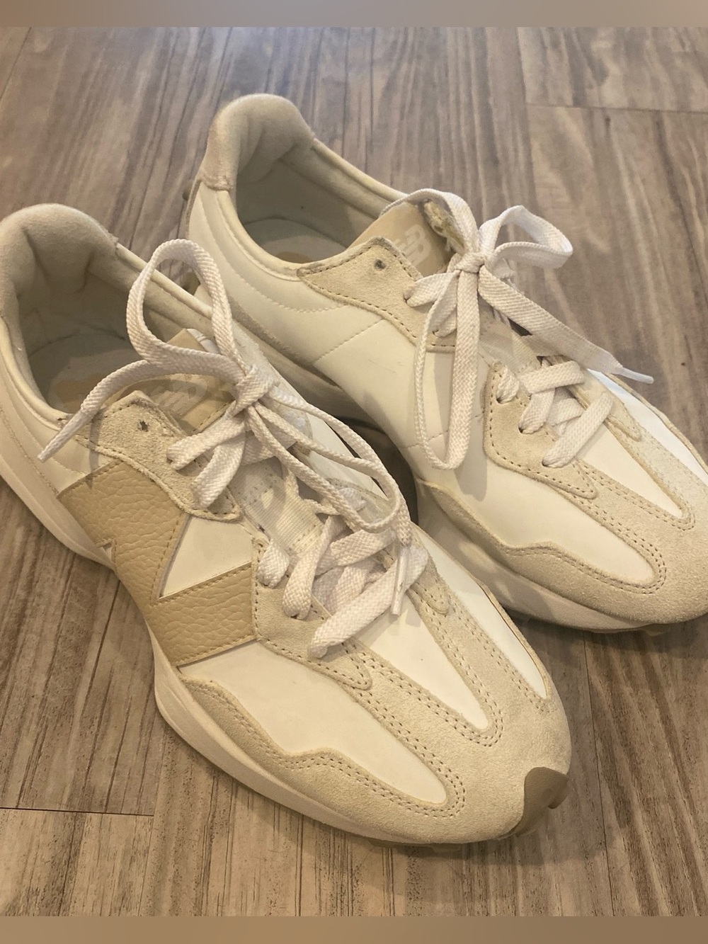 Neutral Cream Women's Trainer Sneakers - Stylish Everyday Comfort - Picture 4 of 17